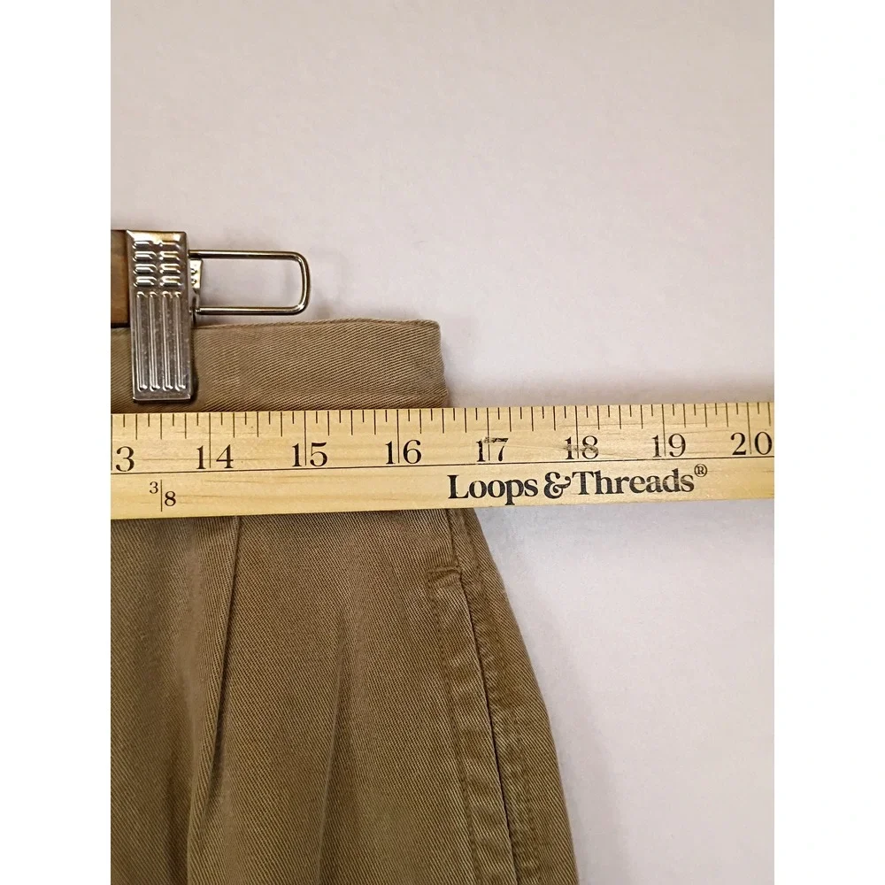 Coastal Tommy Bahama Mens 34 Khaki Pleated Tencel Cotton Chino Pants
